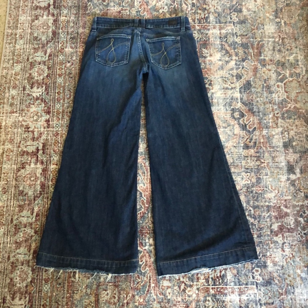 Juicy Couture wide leg, low rise denim trousers